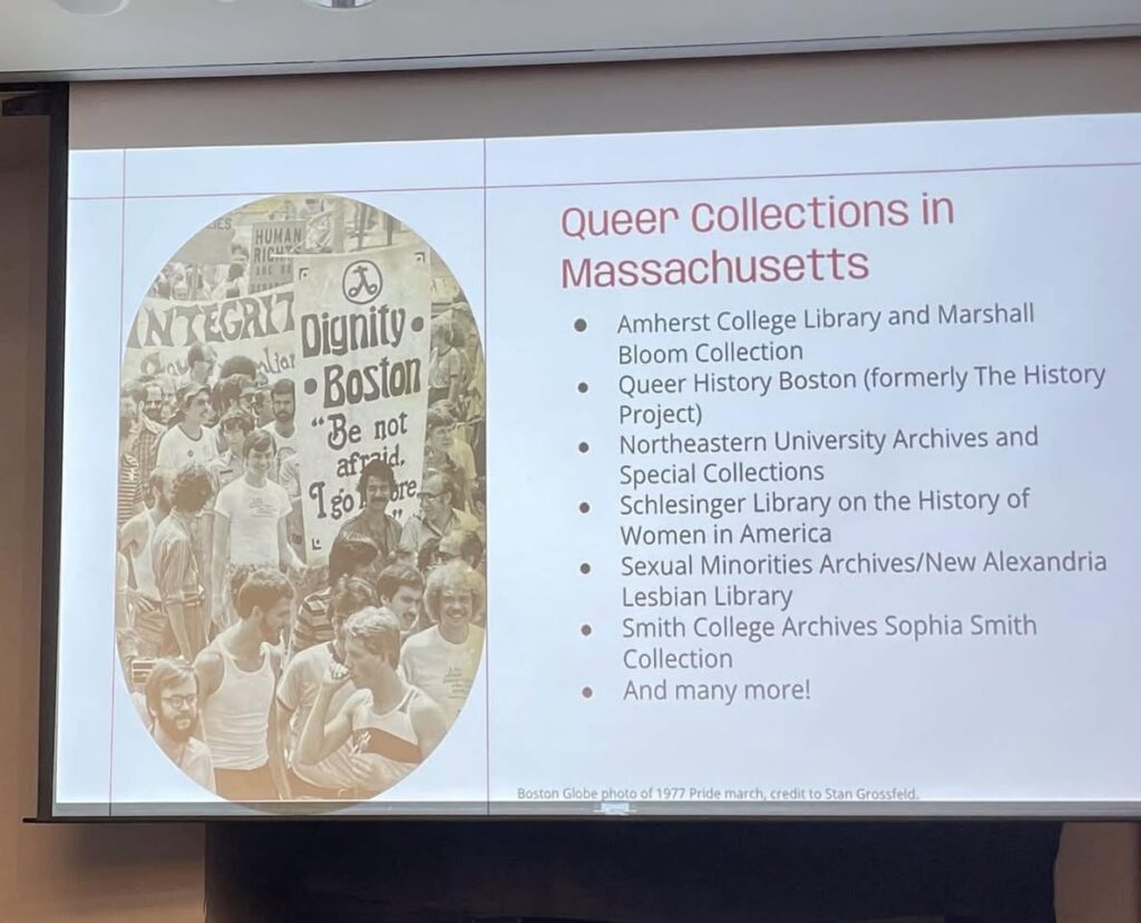 LGBTQ+ Newton Presents “Searching Archives 101” with Grace Millet