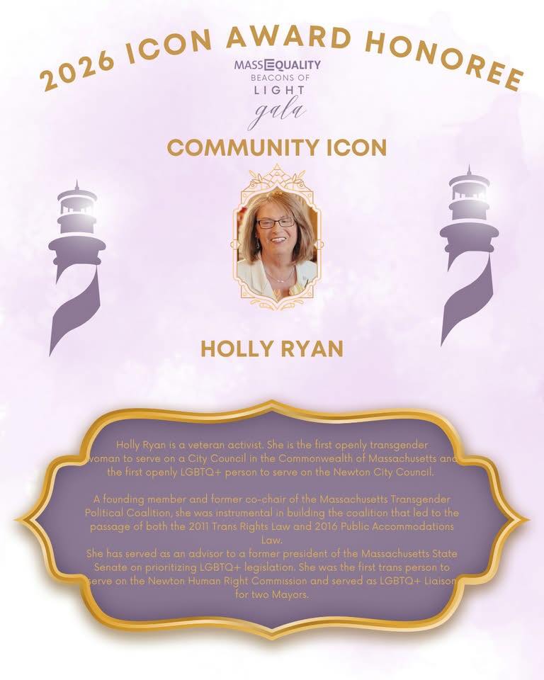 picture of Holly Ryan Mass Equality Icon Award