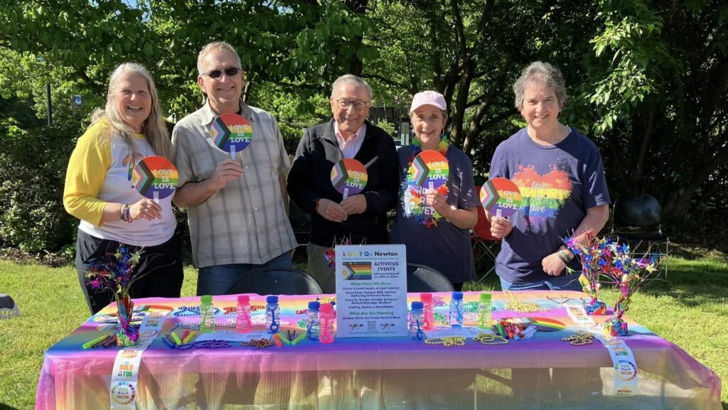 Newton Pride Flag Raising and Resource Fair at City Hall